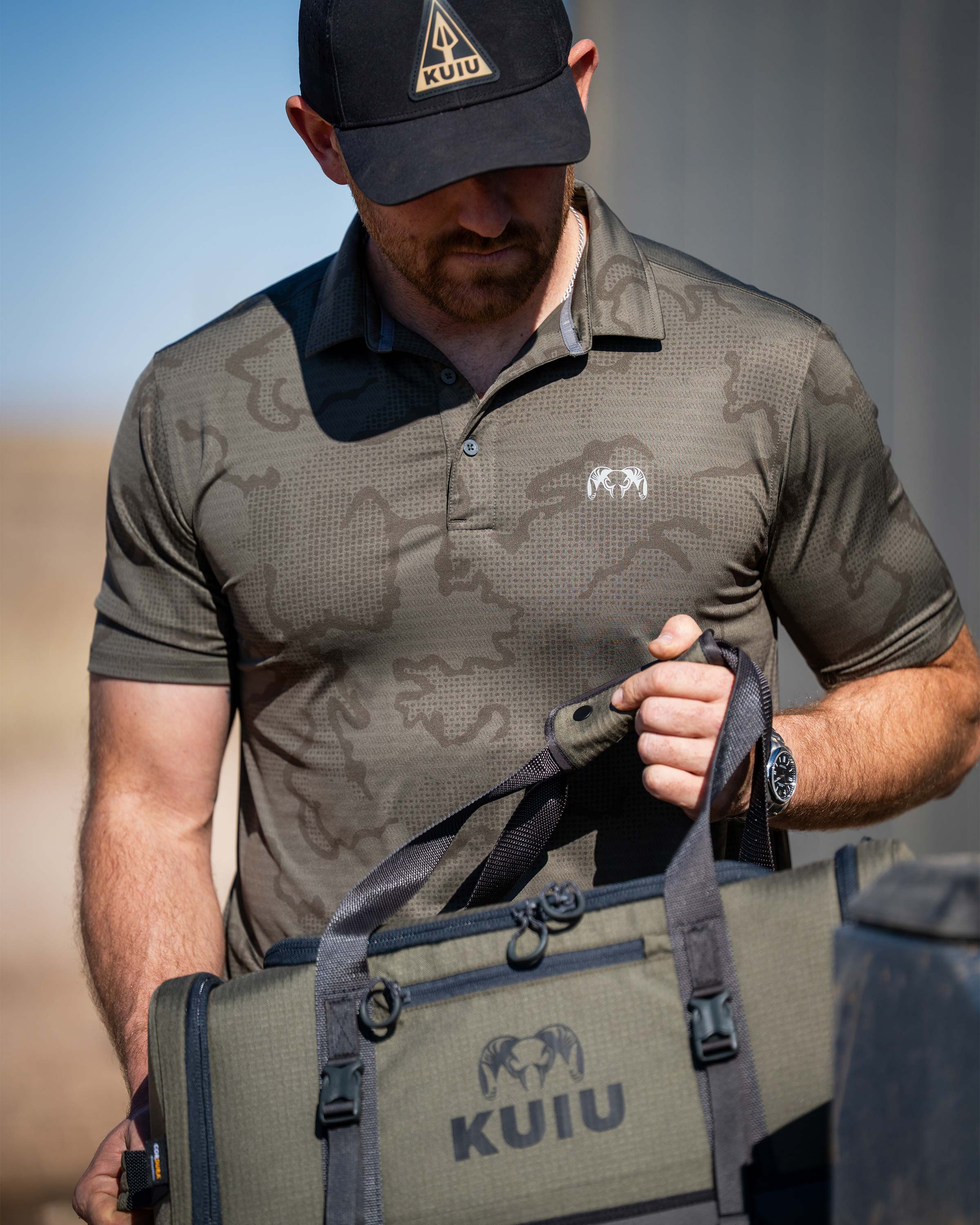 KUIU Performance Polo | Steel Blue Tonal - Image 3