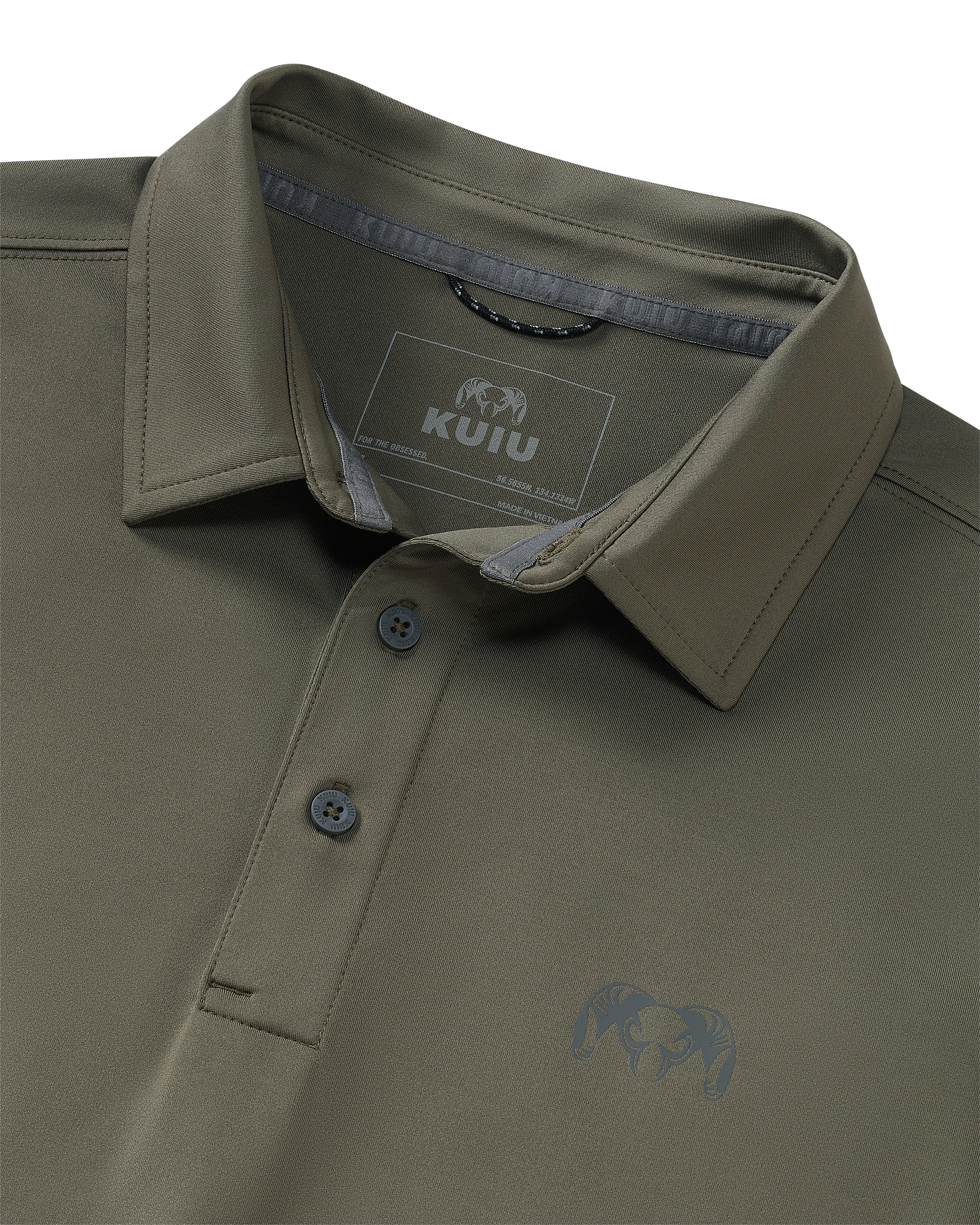 Alternative view of KUIU Performance Polo | Dark Sage