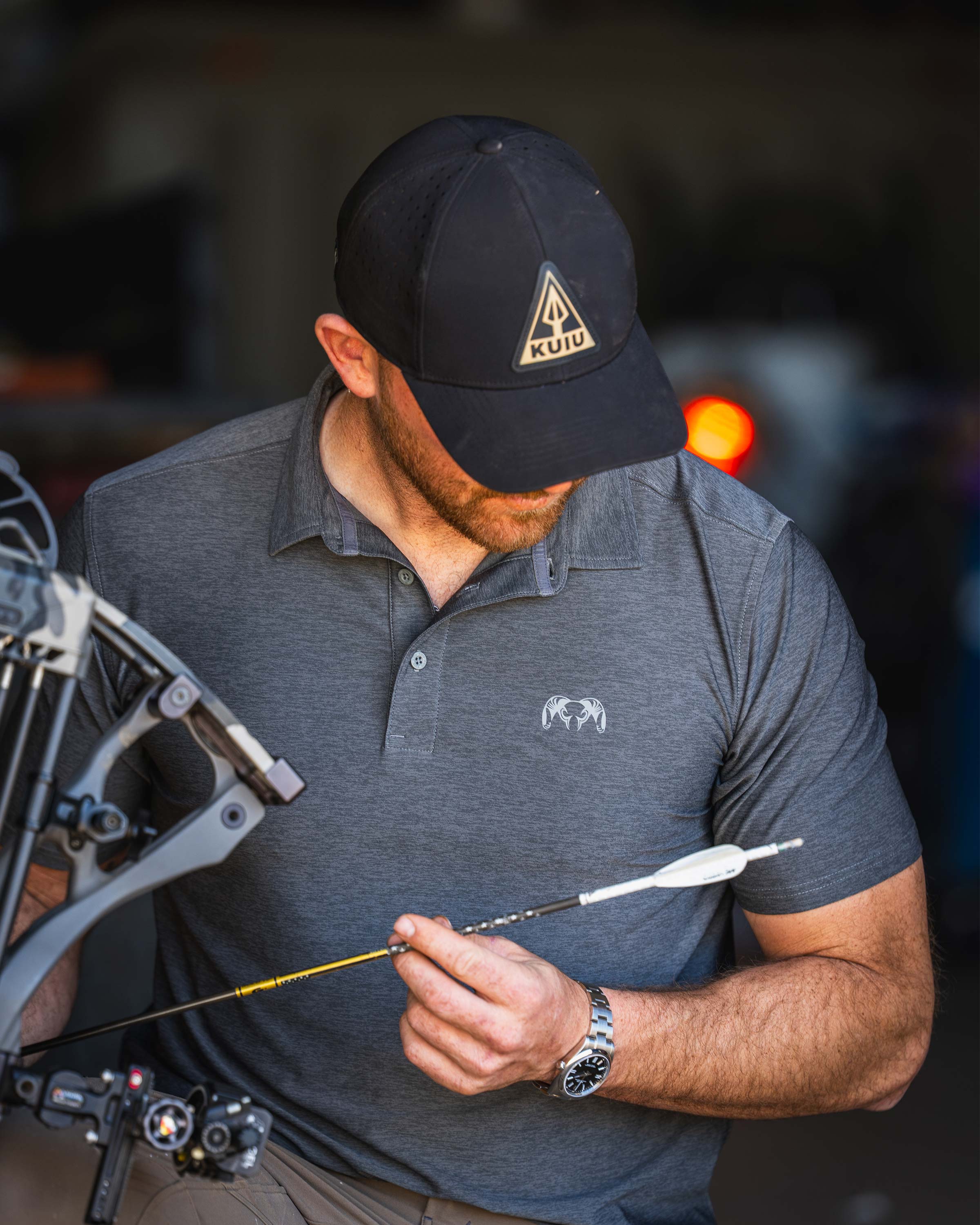 Outlet KUIU Performance Polo | Heather Navy - Image 5