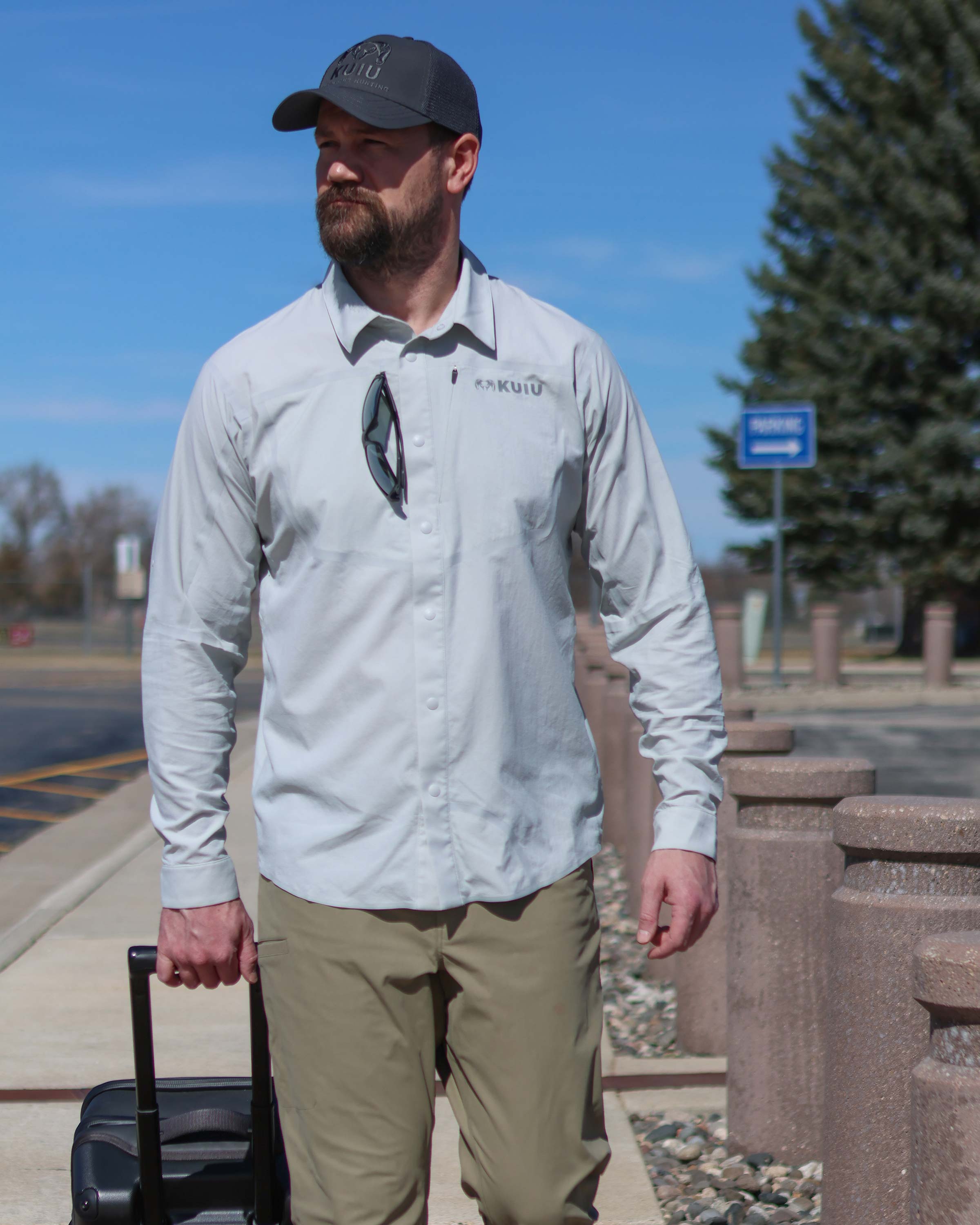 Outlet Salton LS Shirt | Slate - Image 6