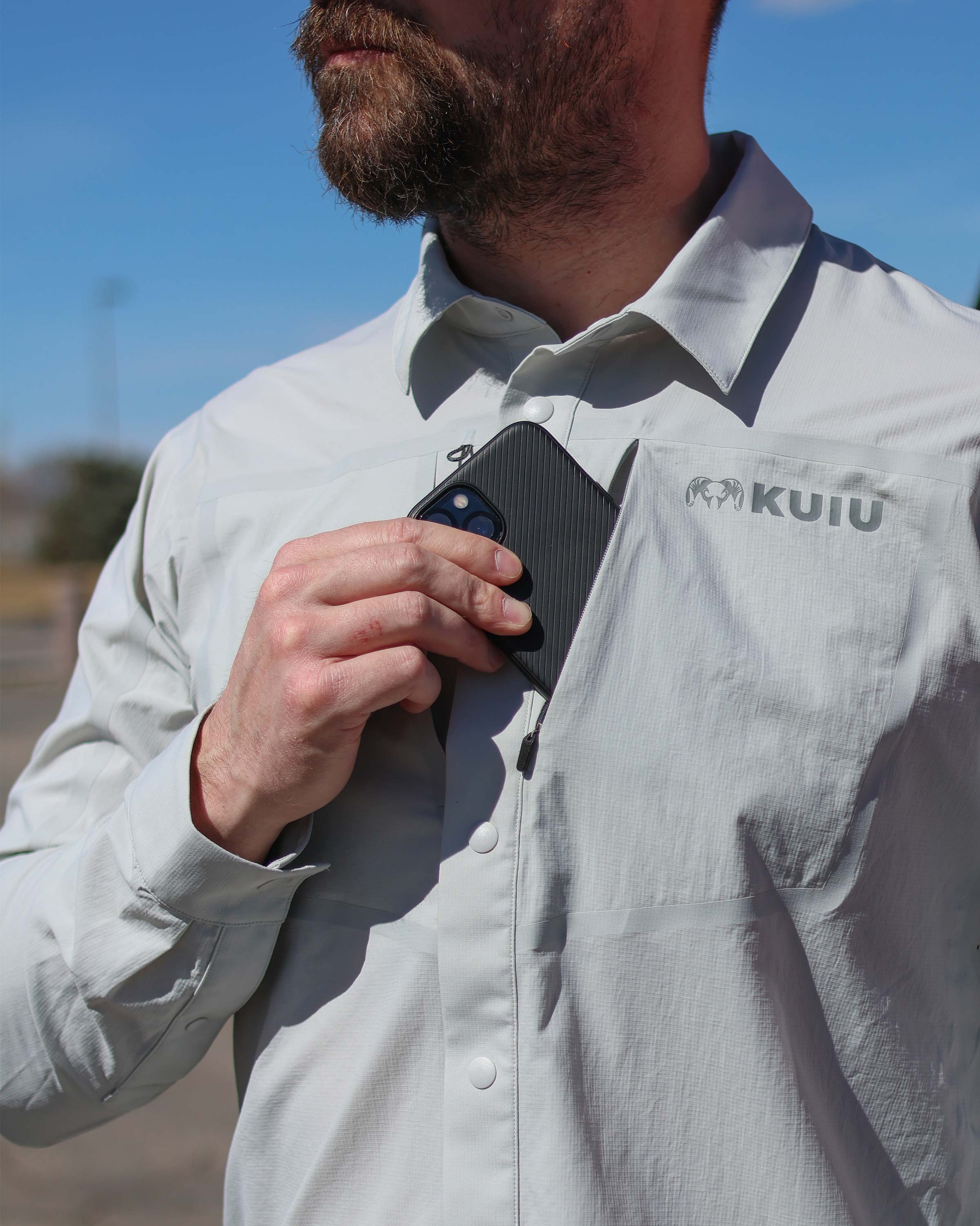 Outlet Salton LS Shirt | Slate - Image 7