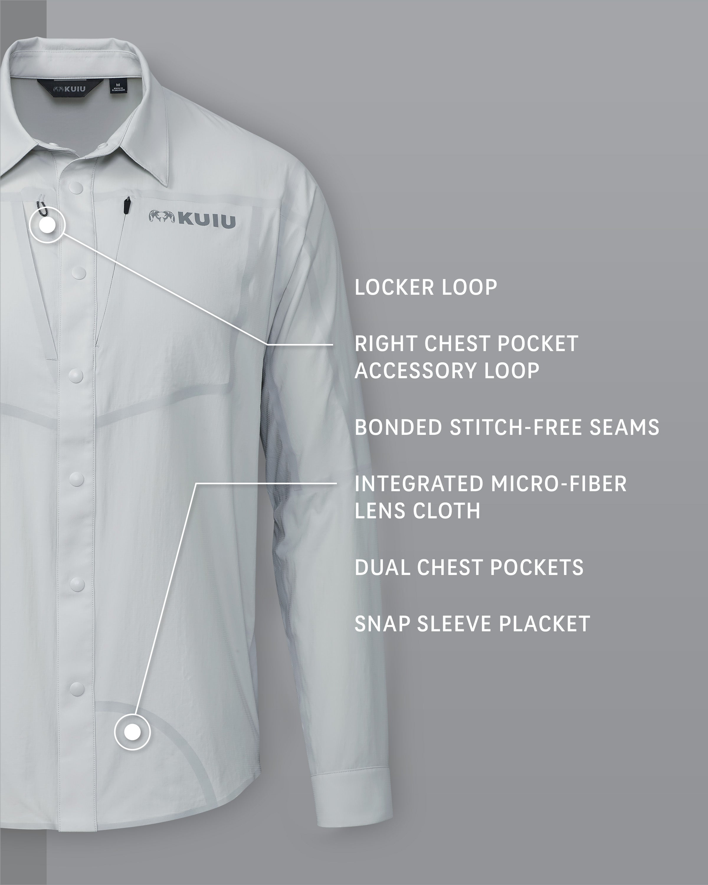 Outlet Salton LS Shirt | Lunar - Image 2