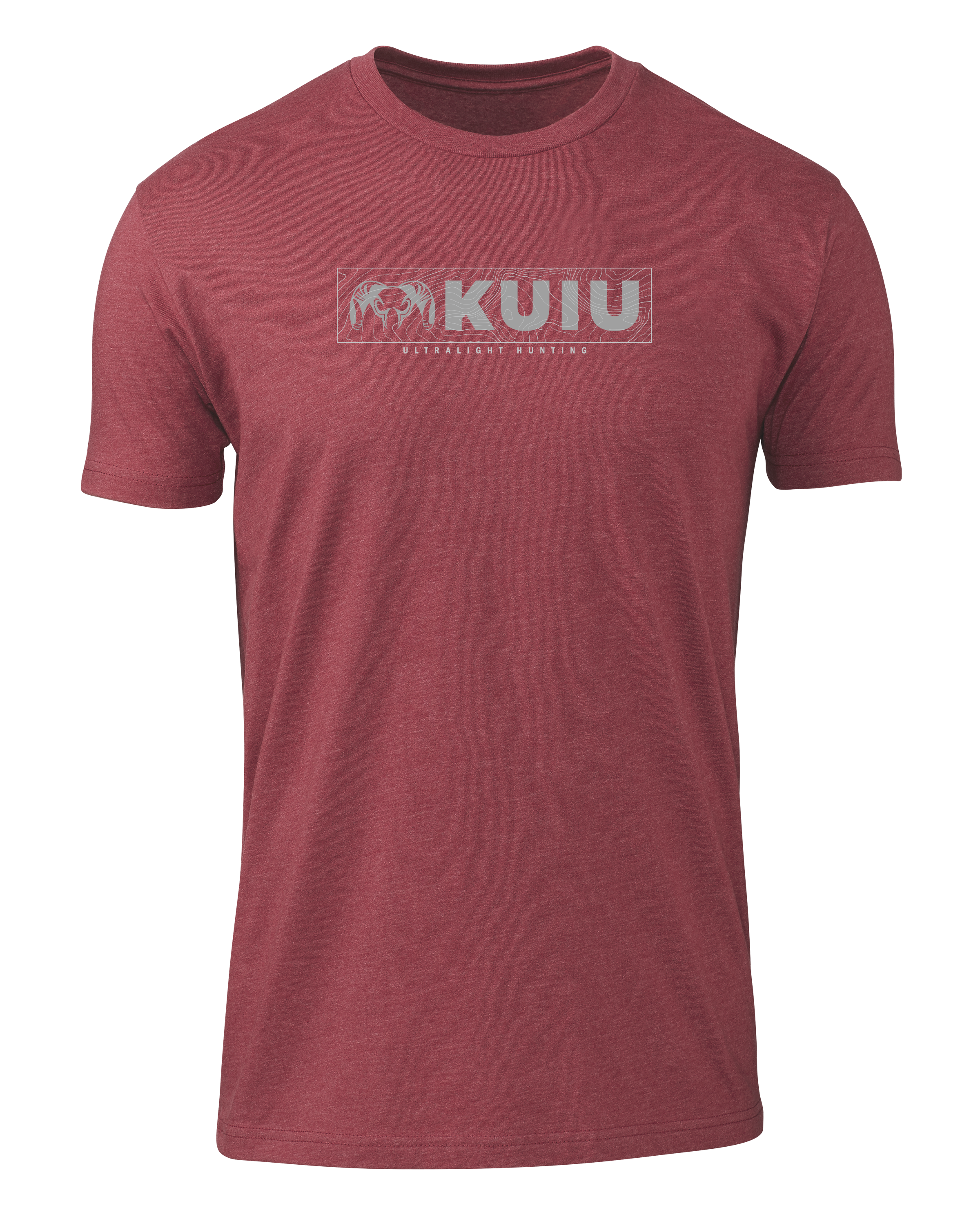Outlet KUIU Topo Block Logo T-Shirt | Cardinal