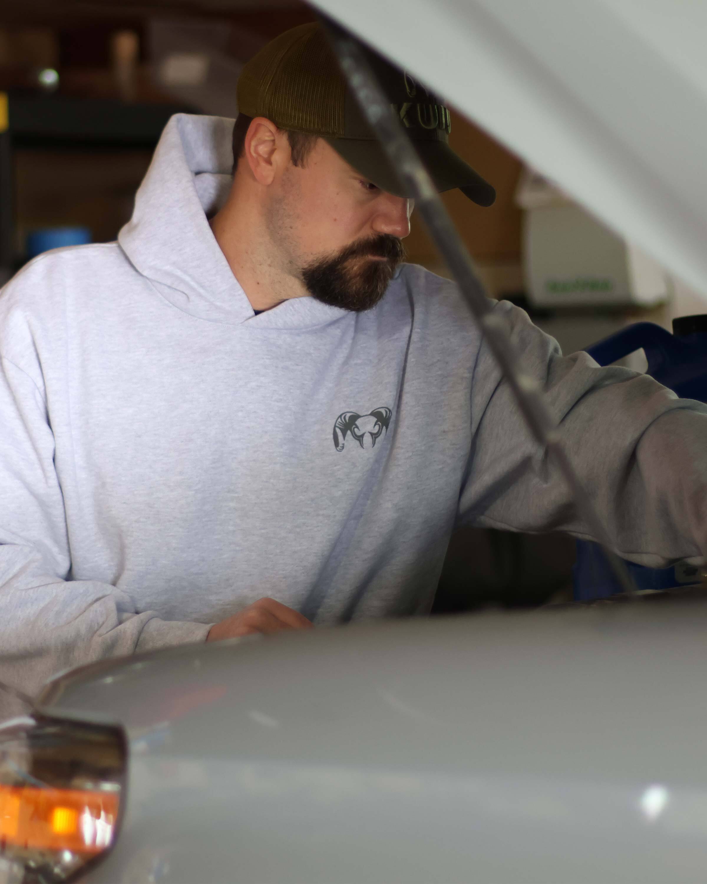 Workgrade Heavyweight Hoodie | Black - Image 7