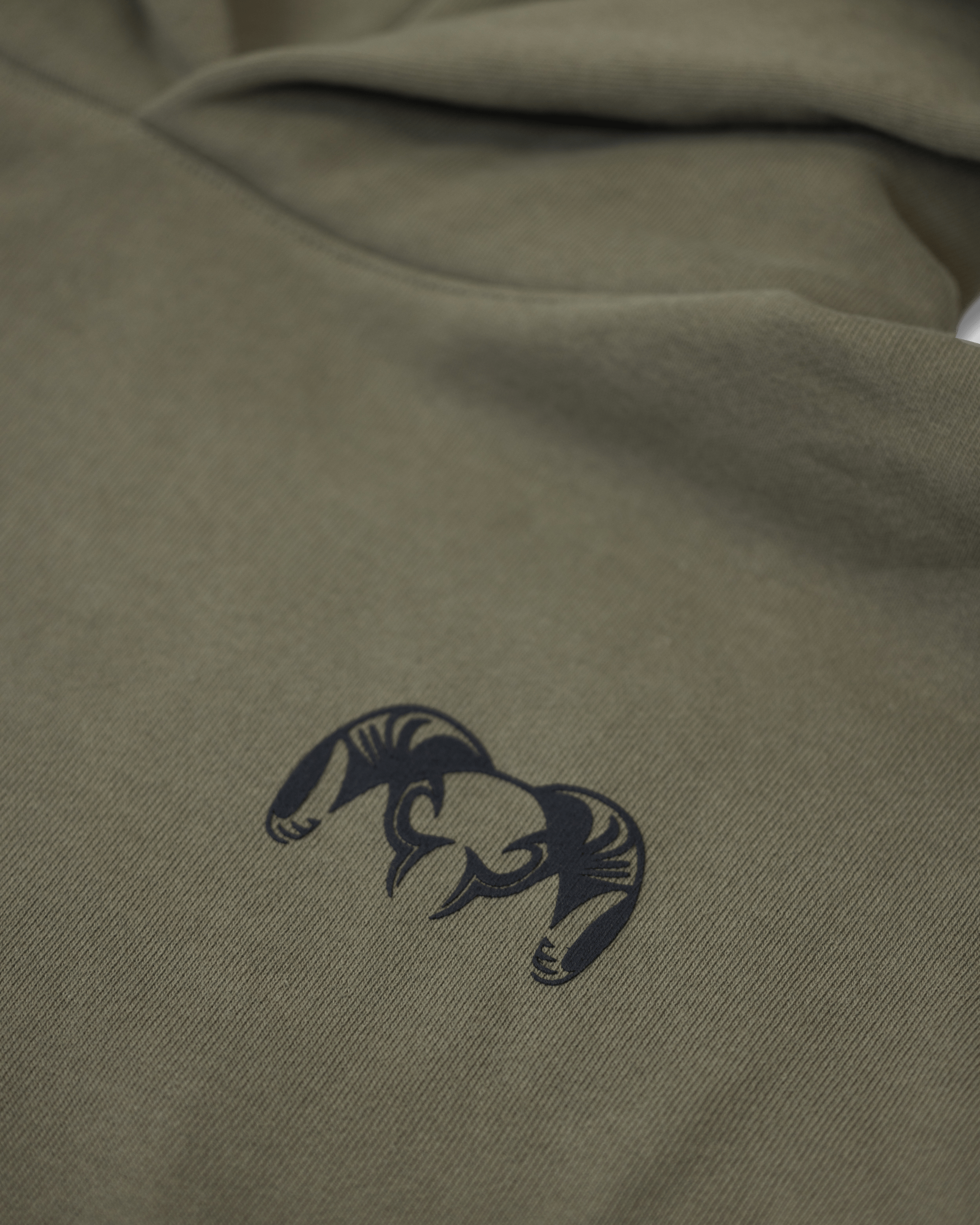 Alternative view of Workgrade Heavyweight Hoodie | Olive
