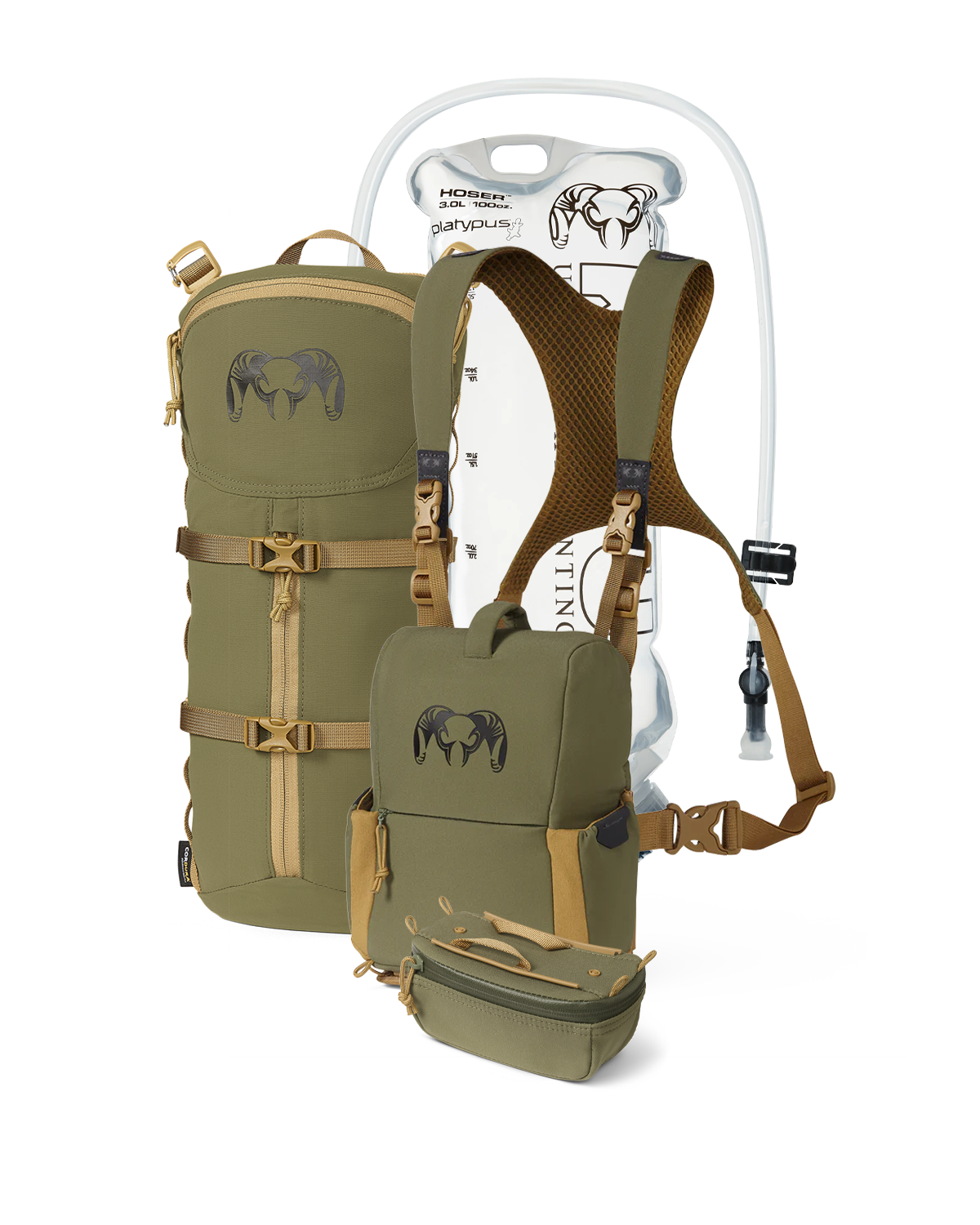 PRO G3 Bino Hydration Set | Evergreen