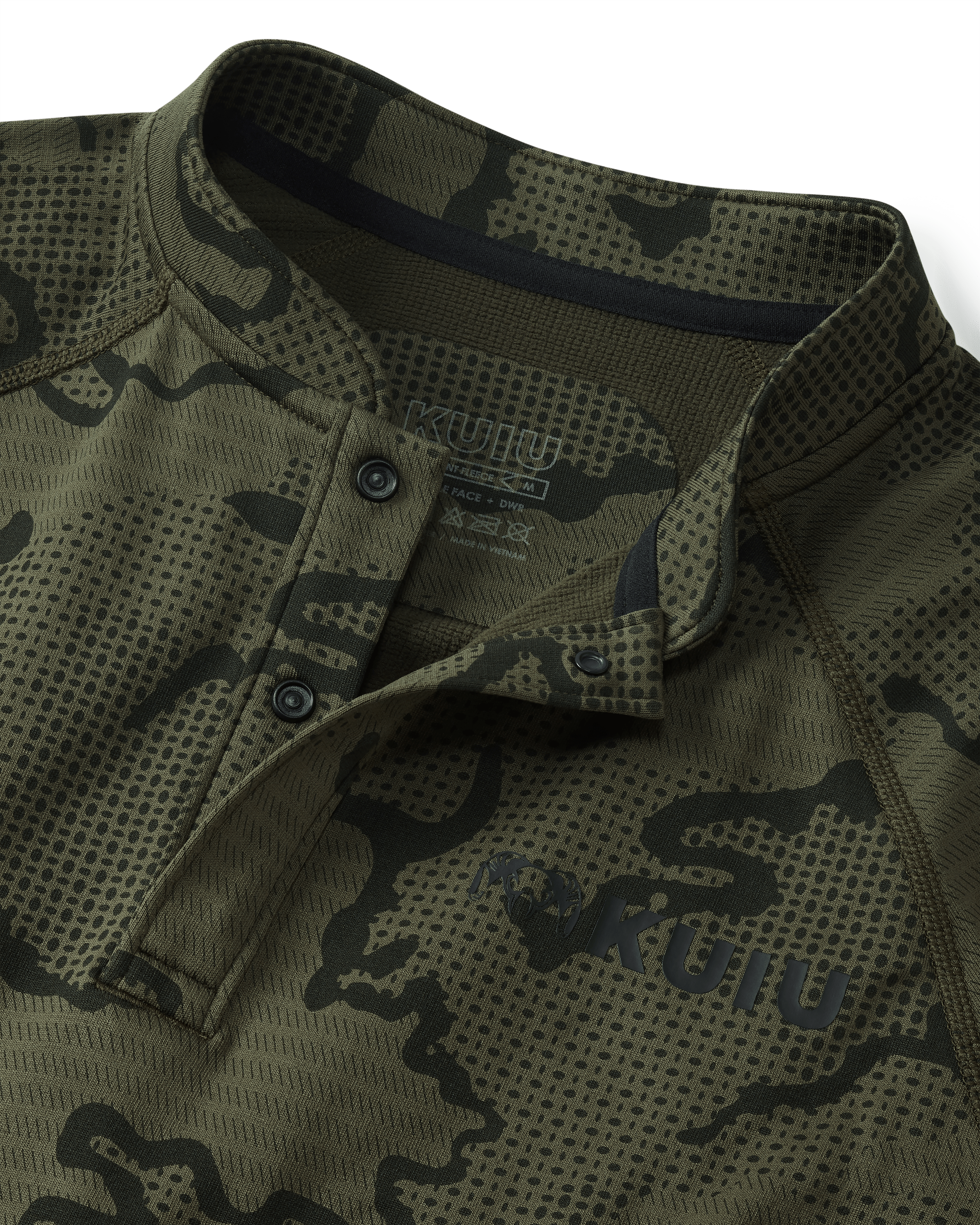 Ridgepoint Fleece Henley | Olive Tonal - Image 3