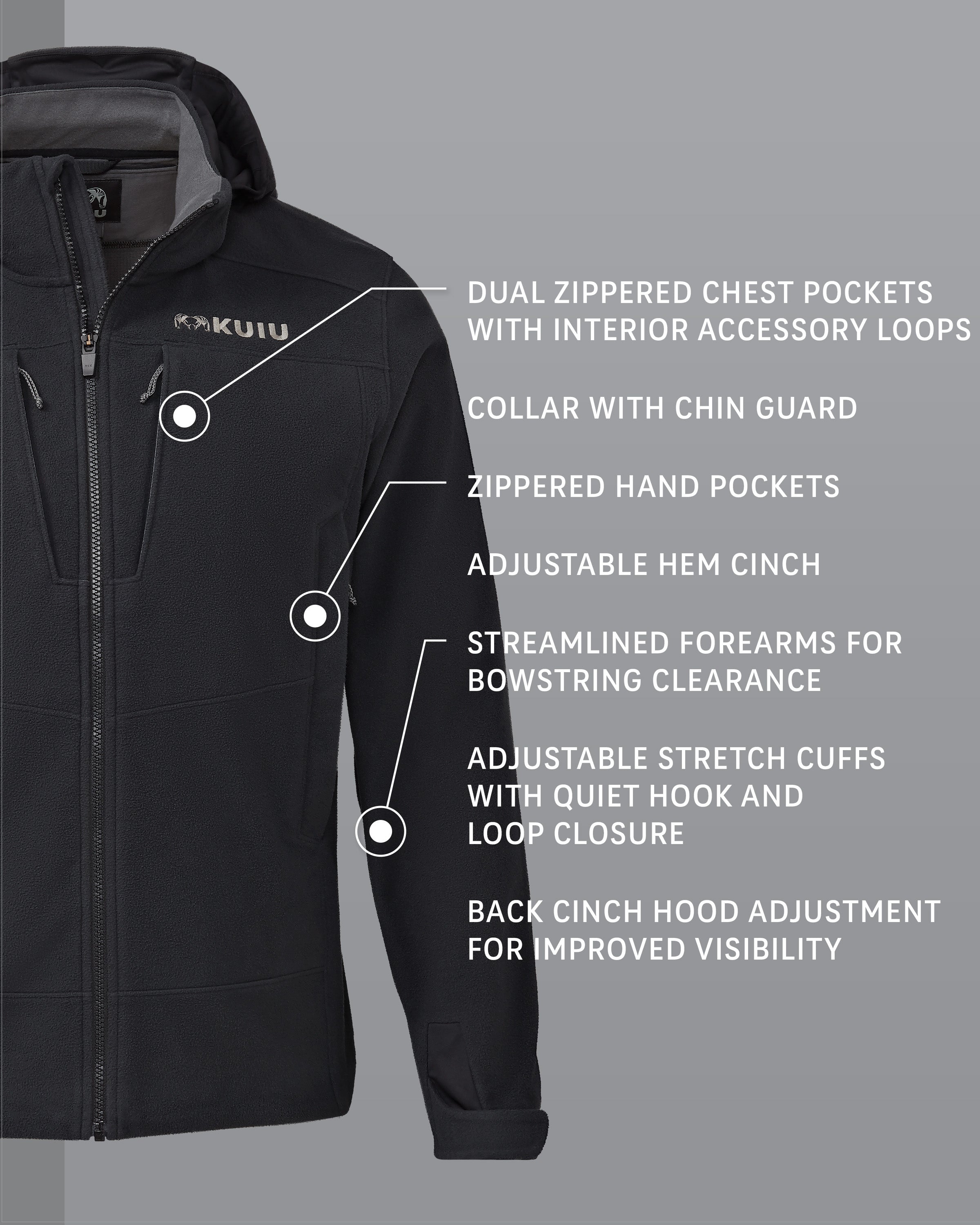 Outlet KUIU Proximity LT Hooded Jacket | Black - Image 2
