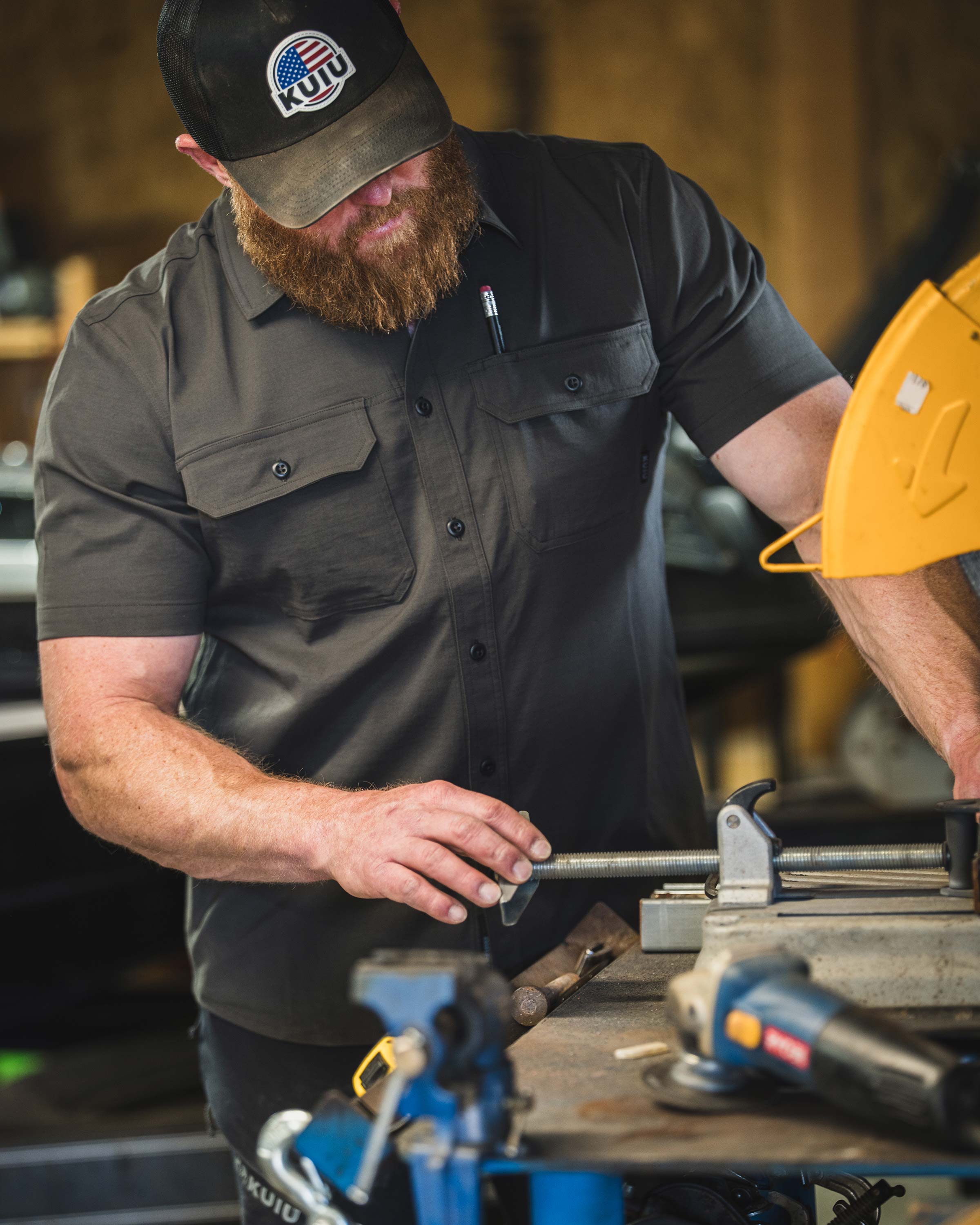 Motive SS Workgrade Shirt | Asphalt - Image 6
