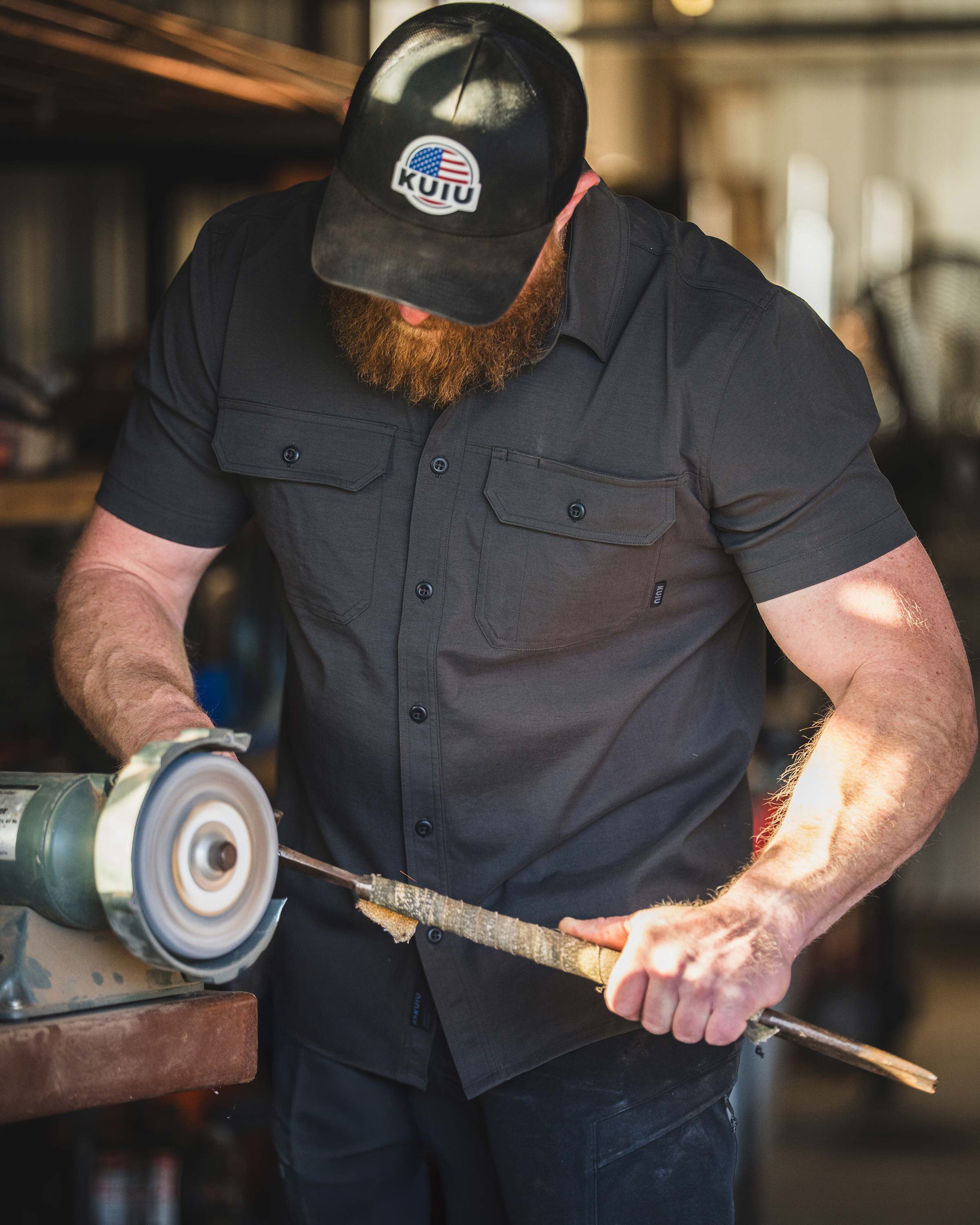 Motive SS Workgrade Shirt | Asphalt - Image 5