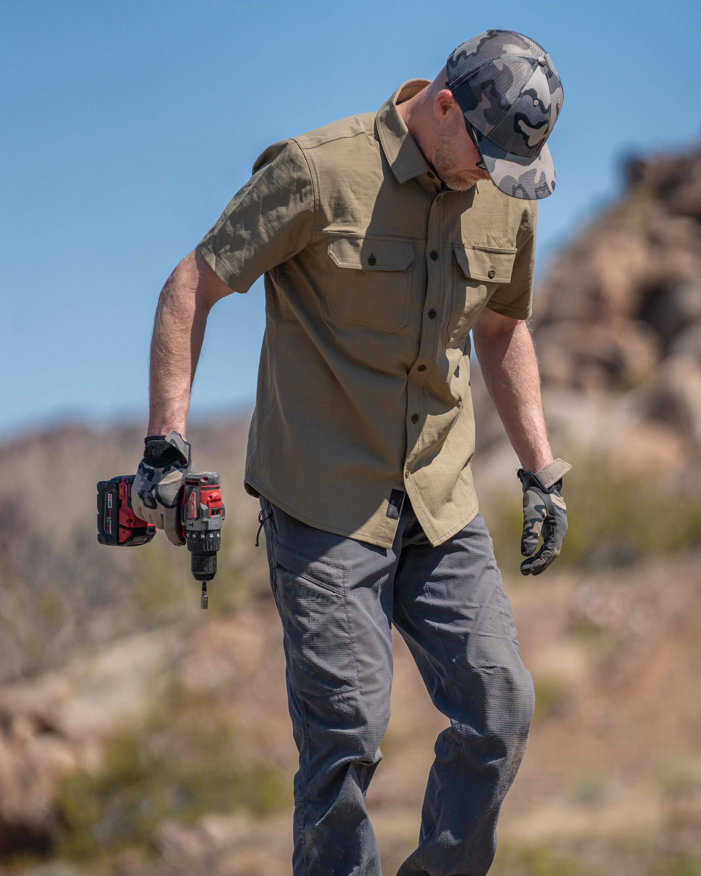 Motive SS Workgrade Shirt | Stone - Image 5