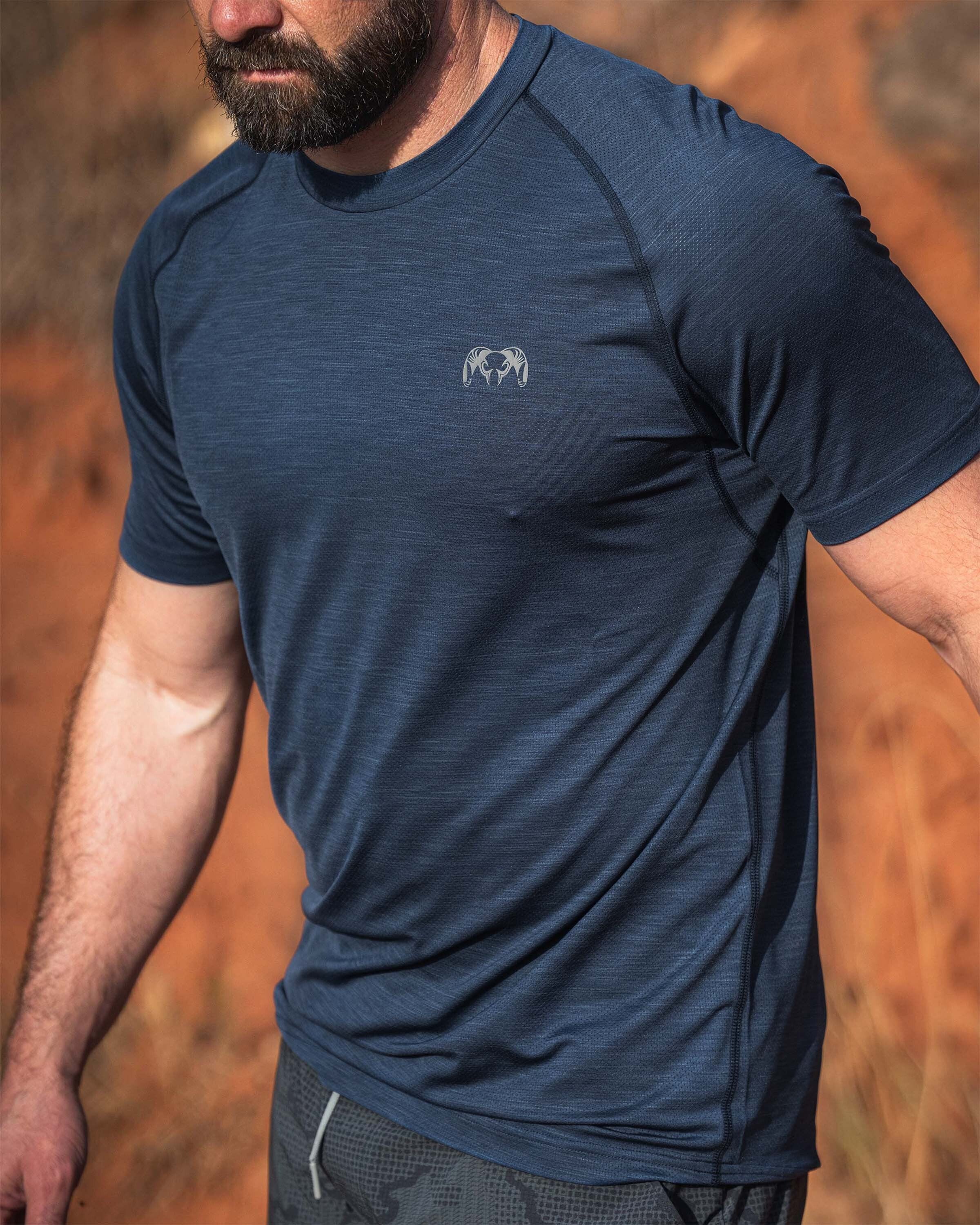 EnduroMesh SS Crew | Midnight Blue Heather - Image 5