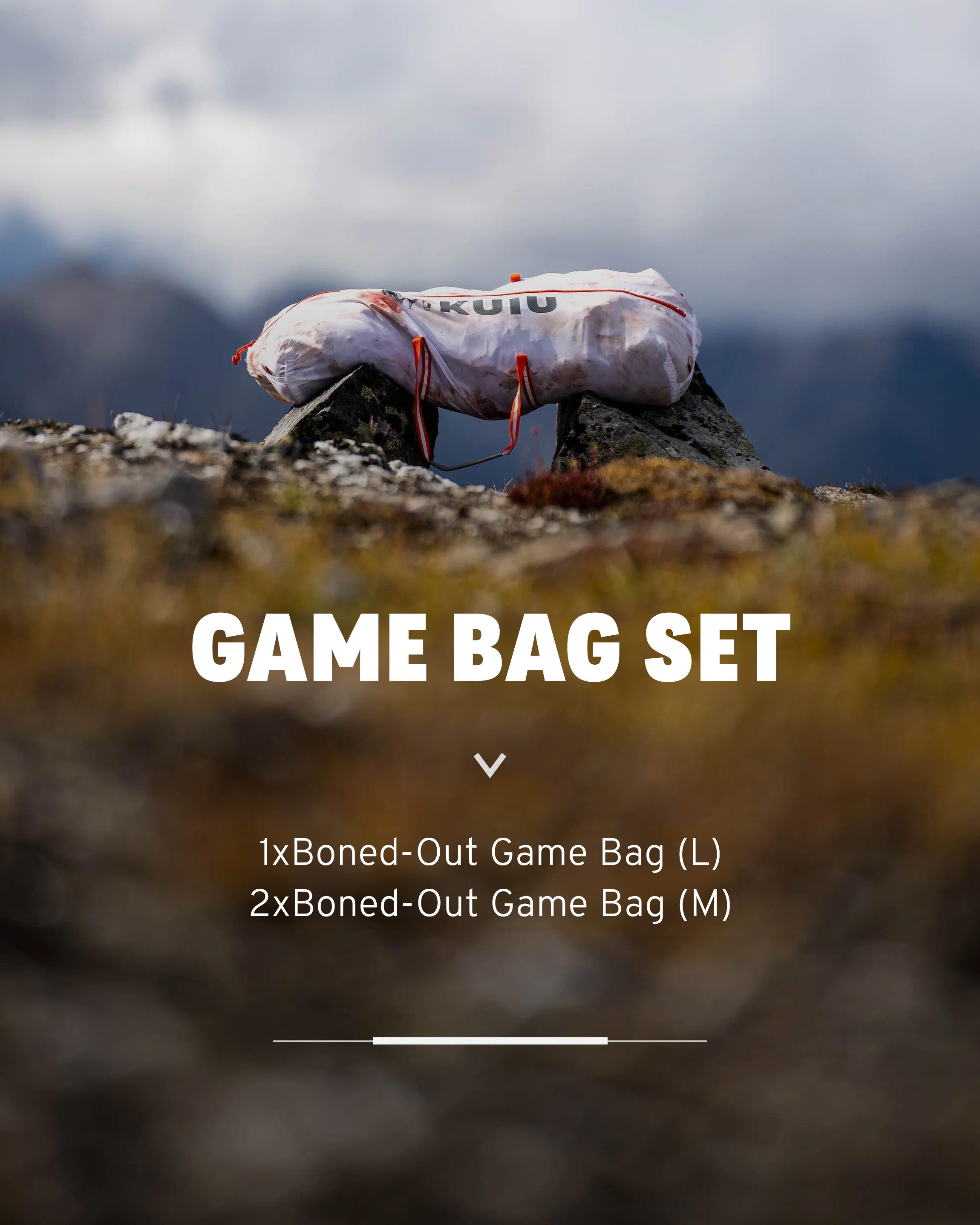 Alternative view of KUIU Boned-Out Game Bag Set | White