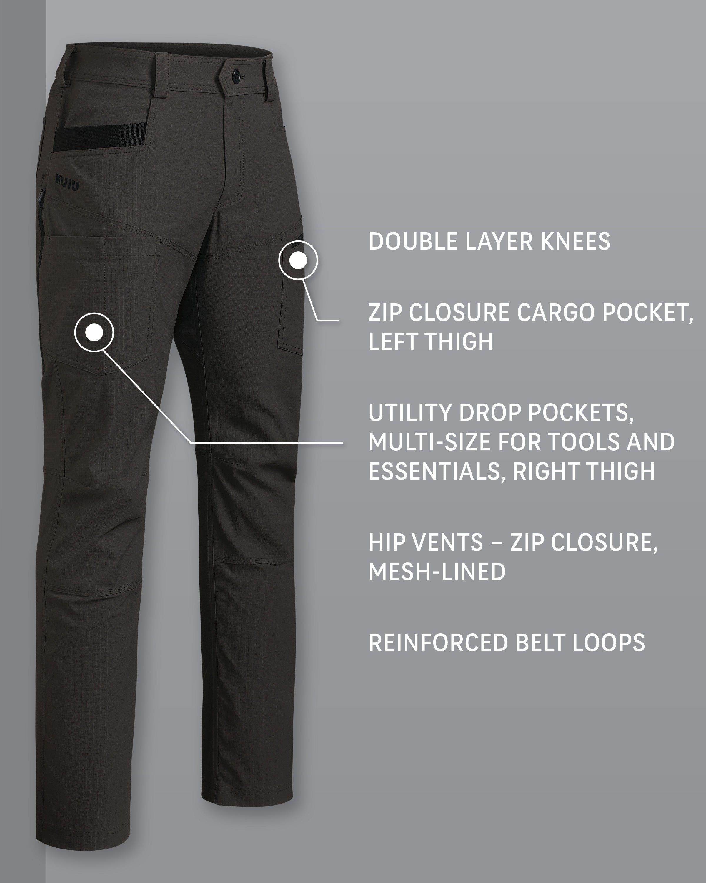Alternative view of Motive Workgrade Pant | Asphalt